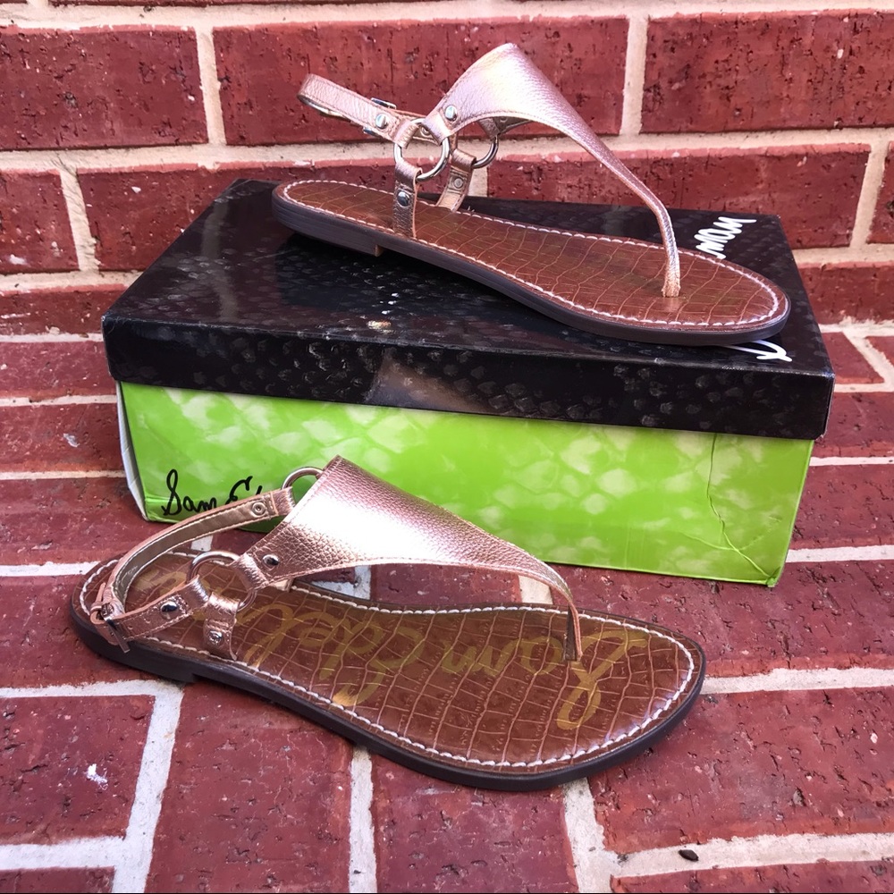 Sam Edelman Womens Leather Greta Sandals PINK OPAL